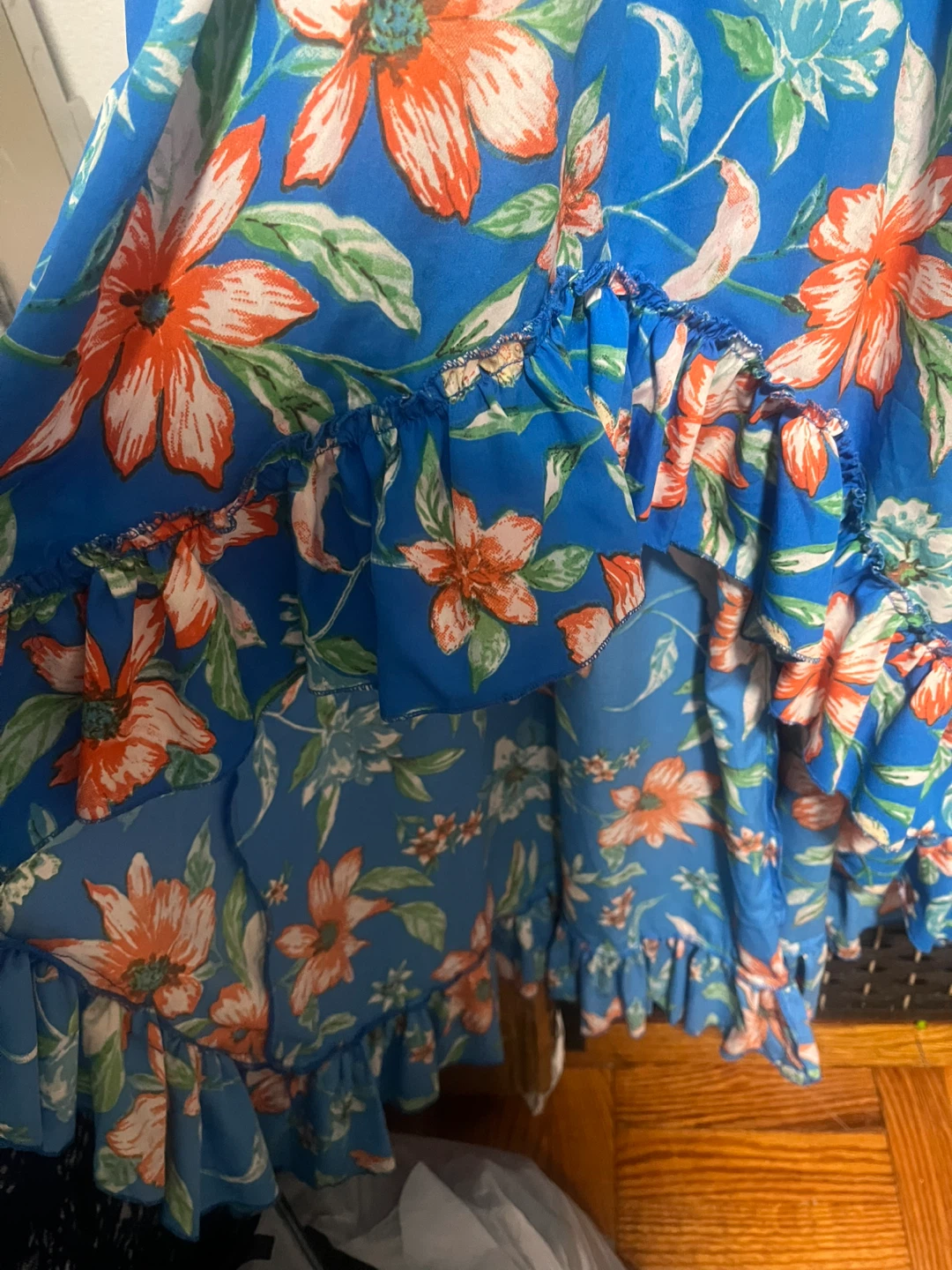 Blue Floral Maxi Dress - photo 2