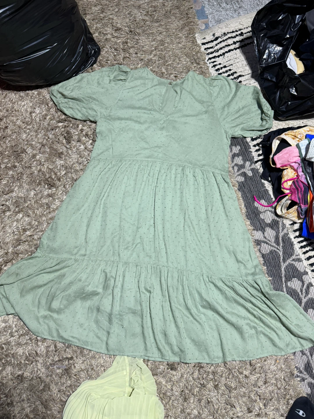 Light Green Textured Dress - photo 2