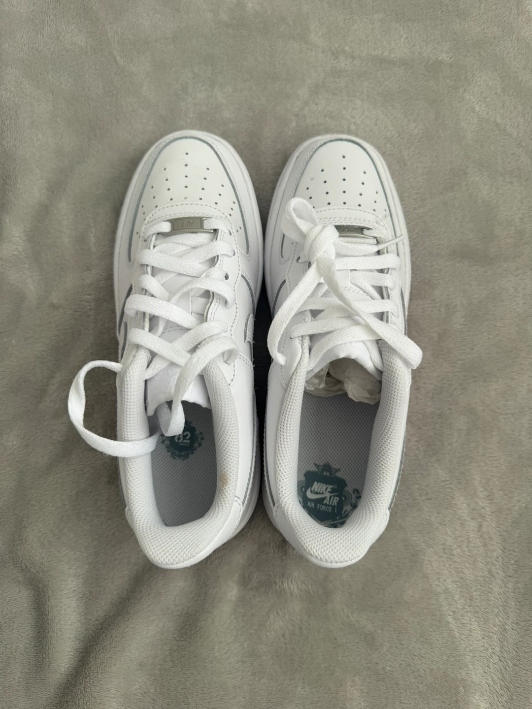 Nike Air Force 1 (GS) White Youth Size 5.5Y - photo 5