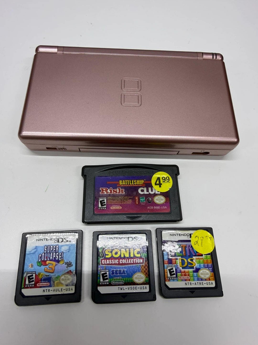 Nintendo DS Lite Rose Gold with Games - photo 2