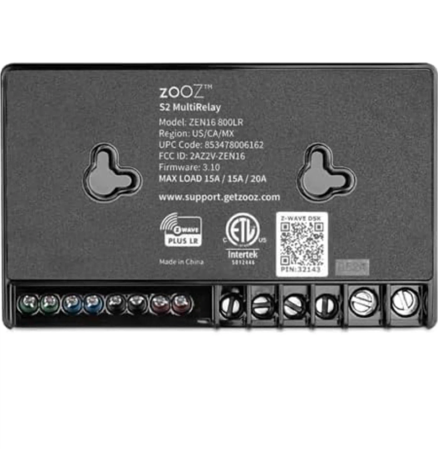 Zooz ZEN16 800LR S2 MultiRelay Z-Wave Long Range Z16 - photo 4
