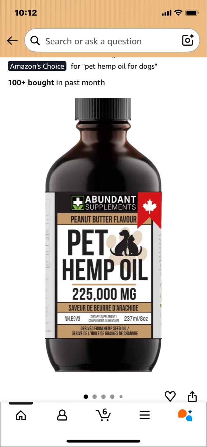 Pet Hemp Oil - Peanut Butter Flavour - photo 3