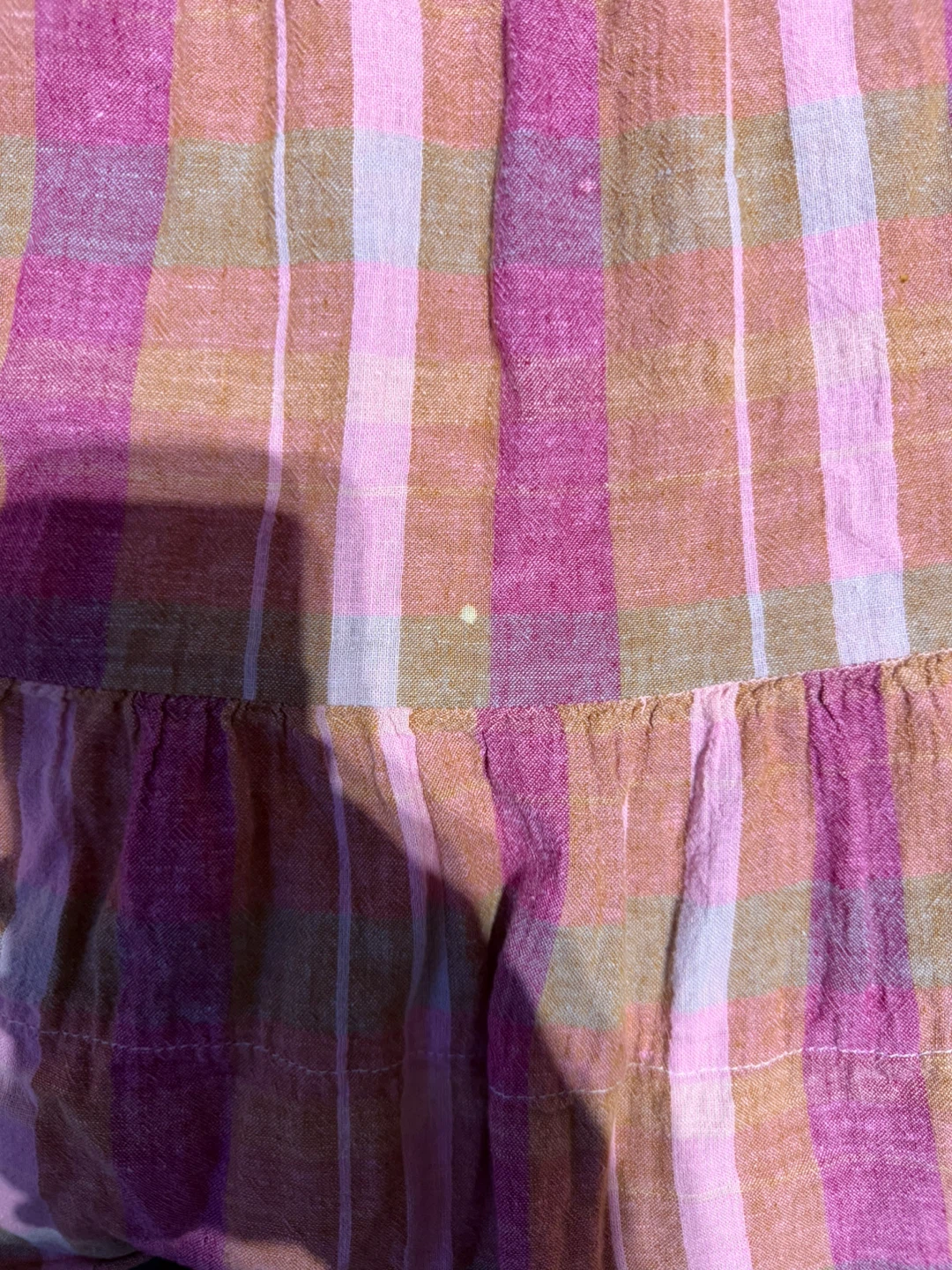 Pink Plaid Tiered Sundress - photo 3