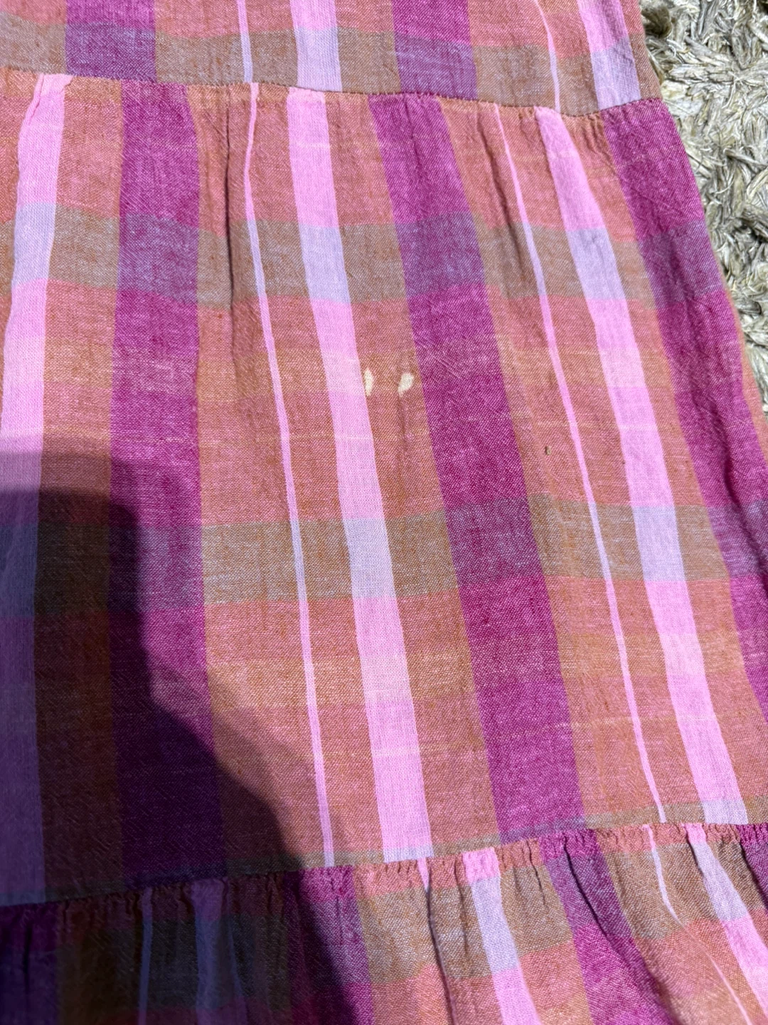 Pink Plaid Tiered Sundress - photo 2
