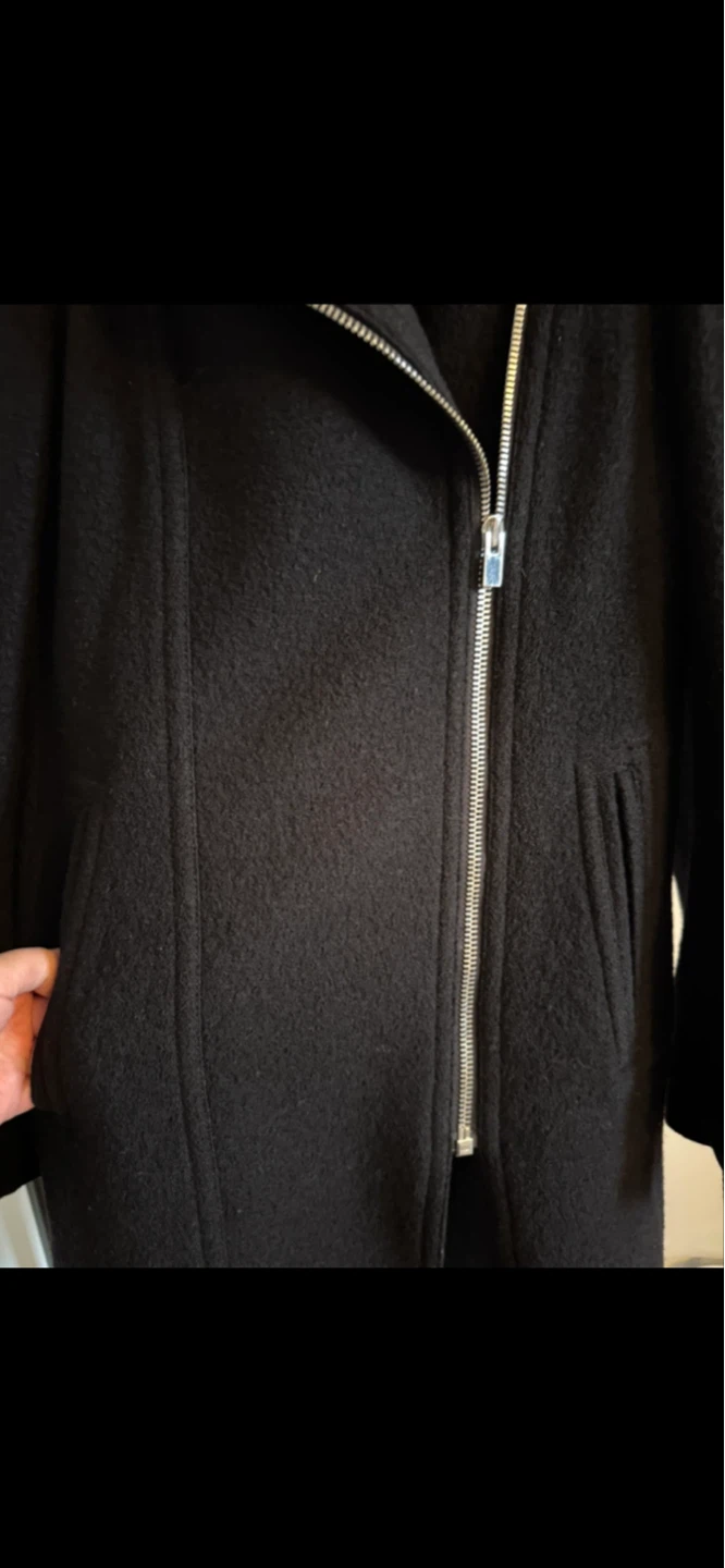 Club Monaco Black Wool  Jacket with Leather Collar - photo 4