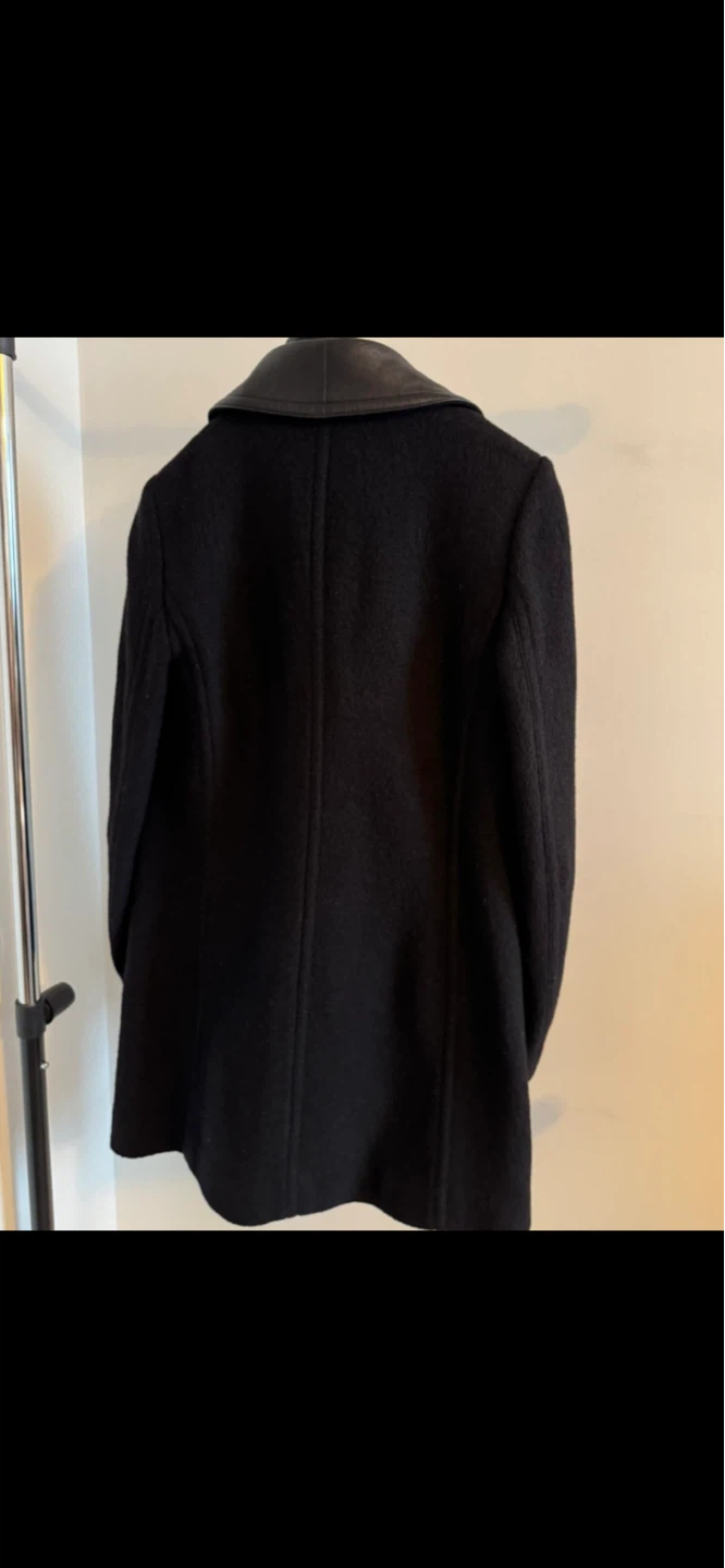 Club Monaco Black Wool  Jacket with Leather Collar - photo 3
