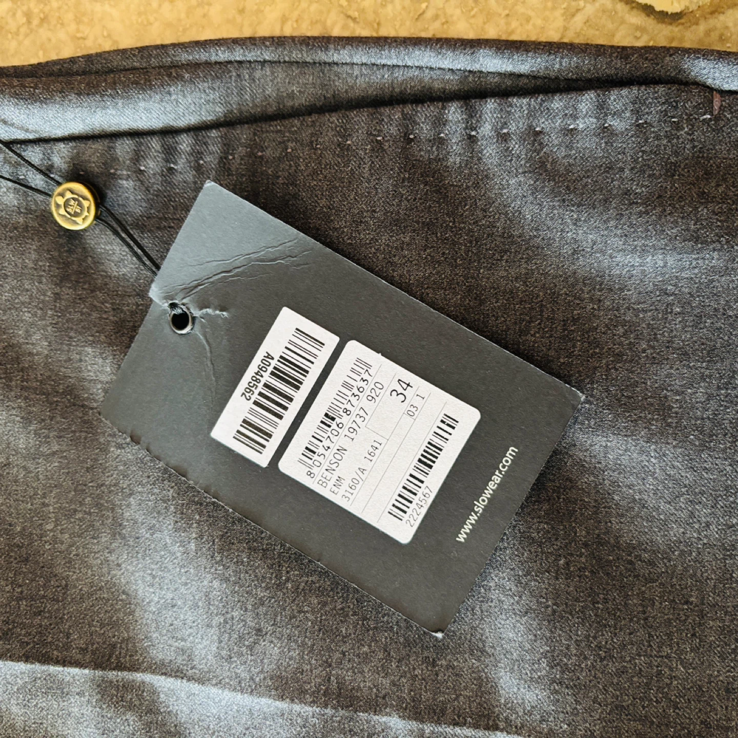 *New* $600 Incotex Men's Classic Trousers, Size 34 - photo 3