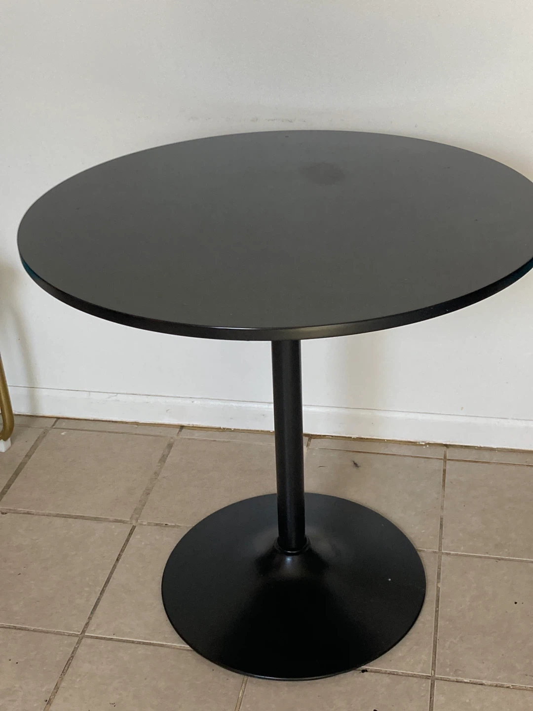 Round Black Side Table