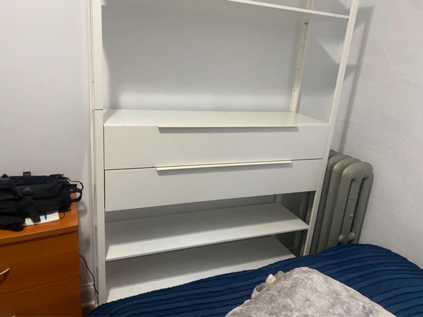 White Storage Unit with Drawers - photo 4