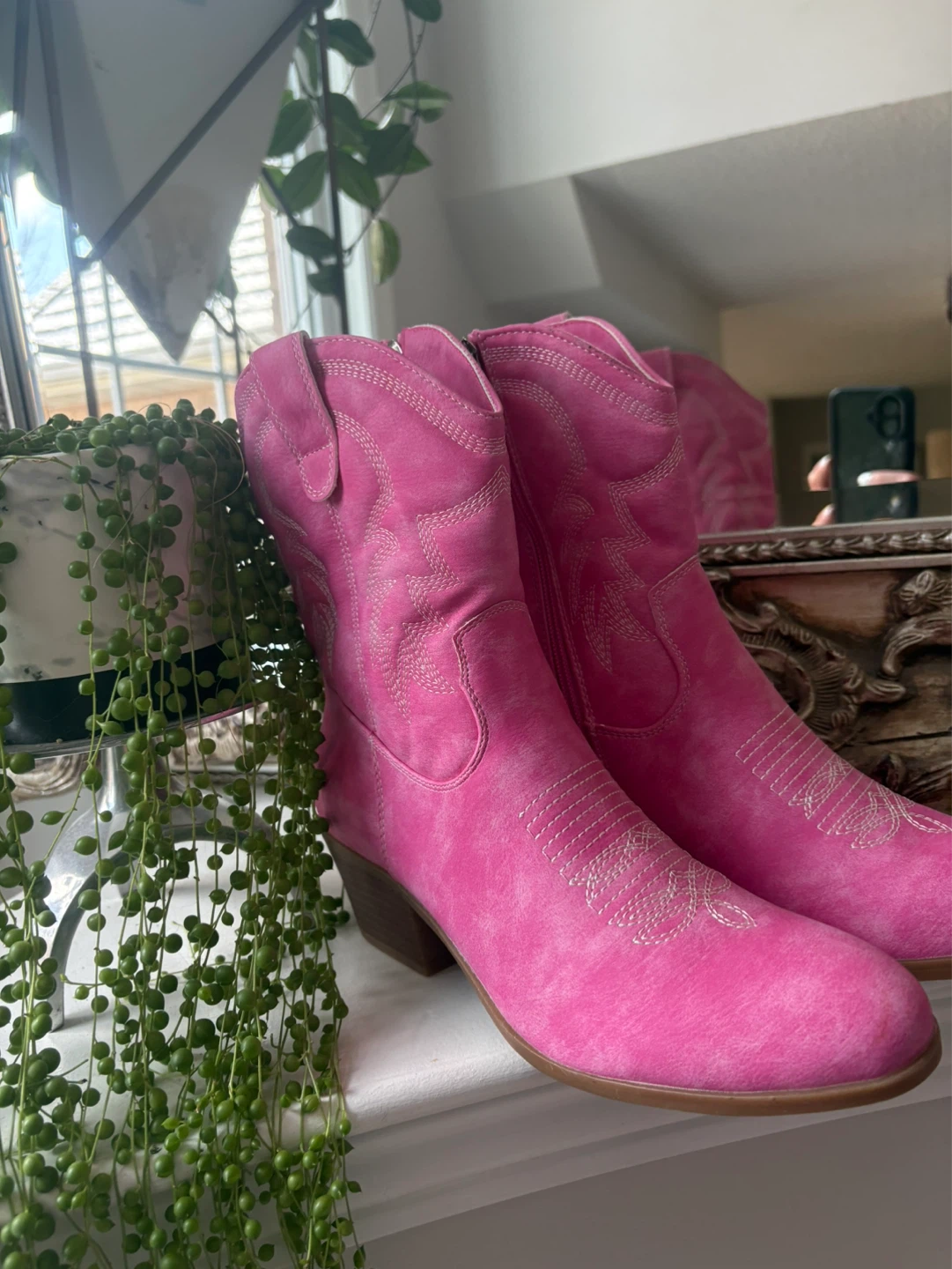 Hot Pink Western Boots - Size 8 - New✨ - photo 3