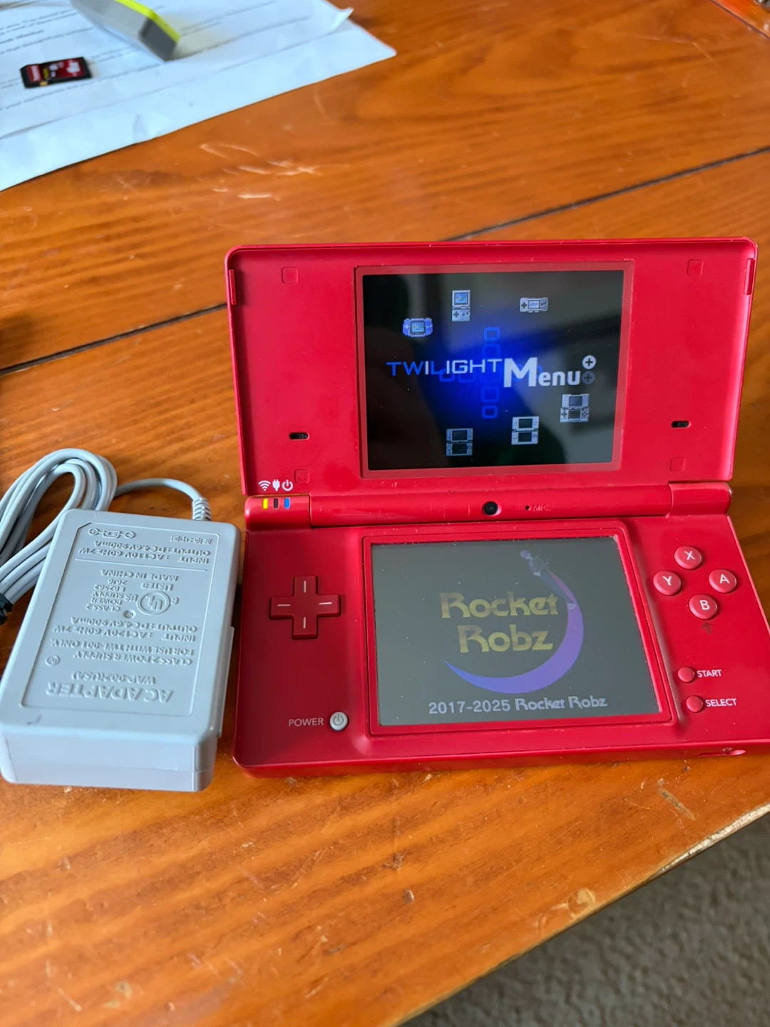 Red Nintendo DSi  Handheld Game Console