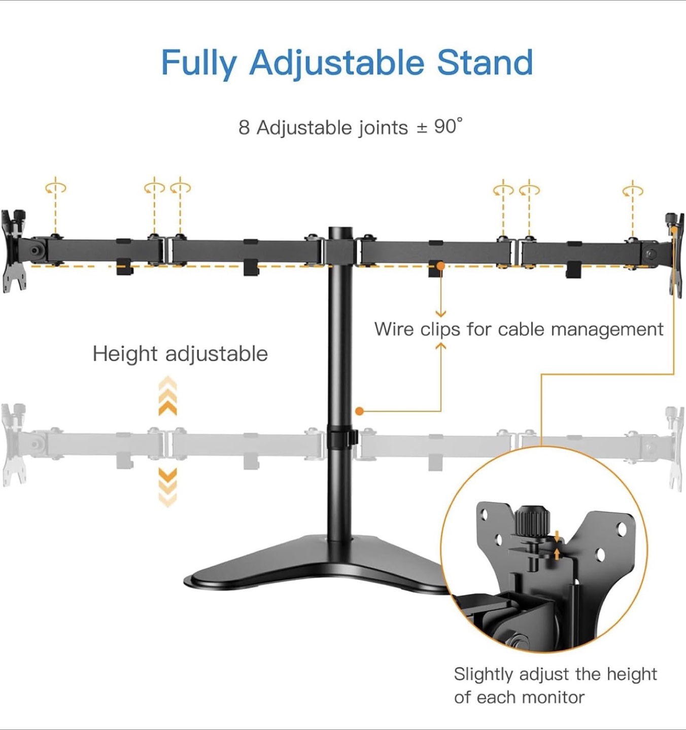 Dual Monitor Stand for 10"-32" Monitors - photo 3