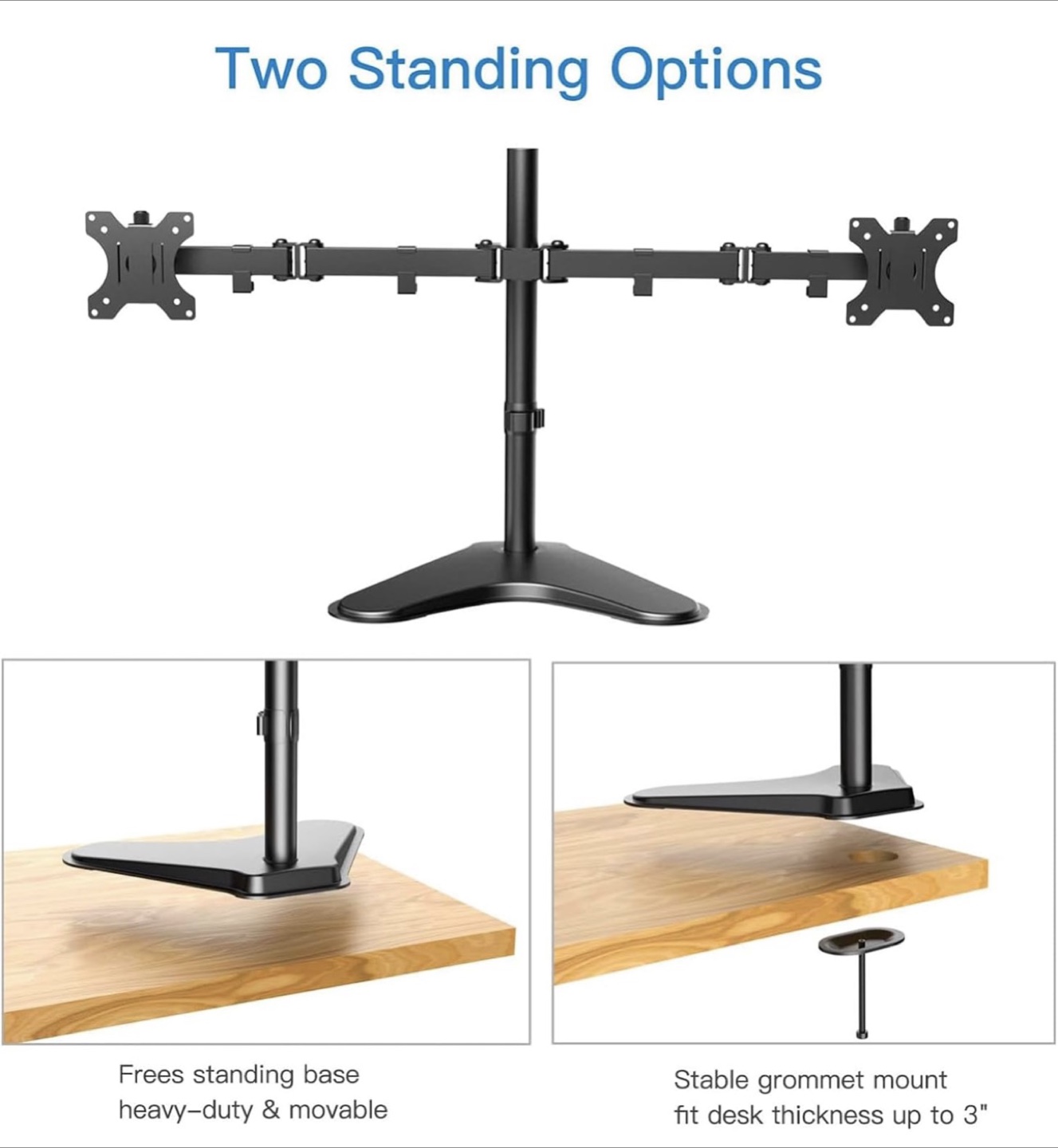 Dual Monitor Stand for 10"-32" Monitors - photo 4