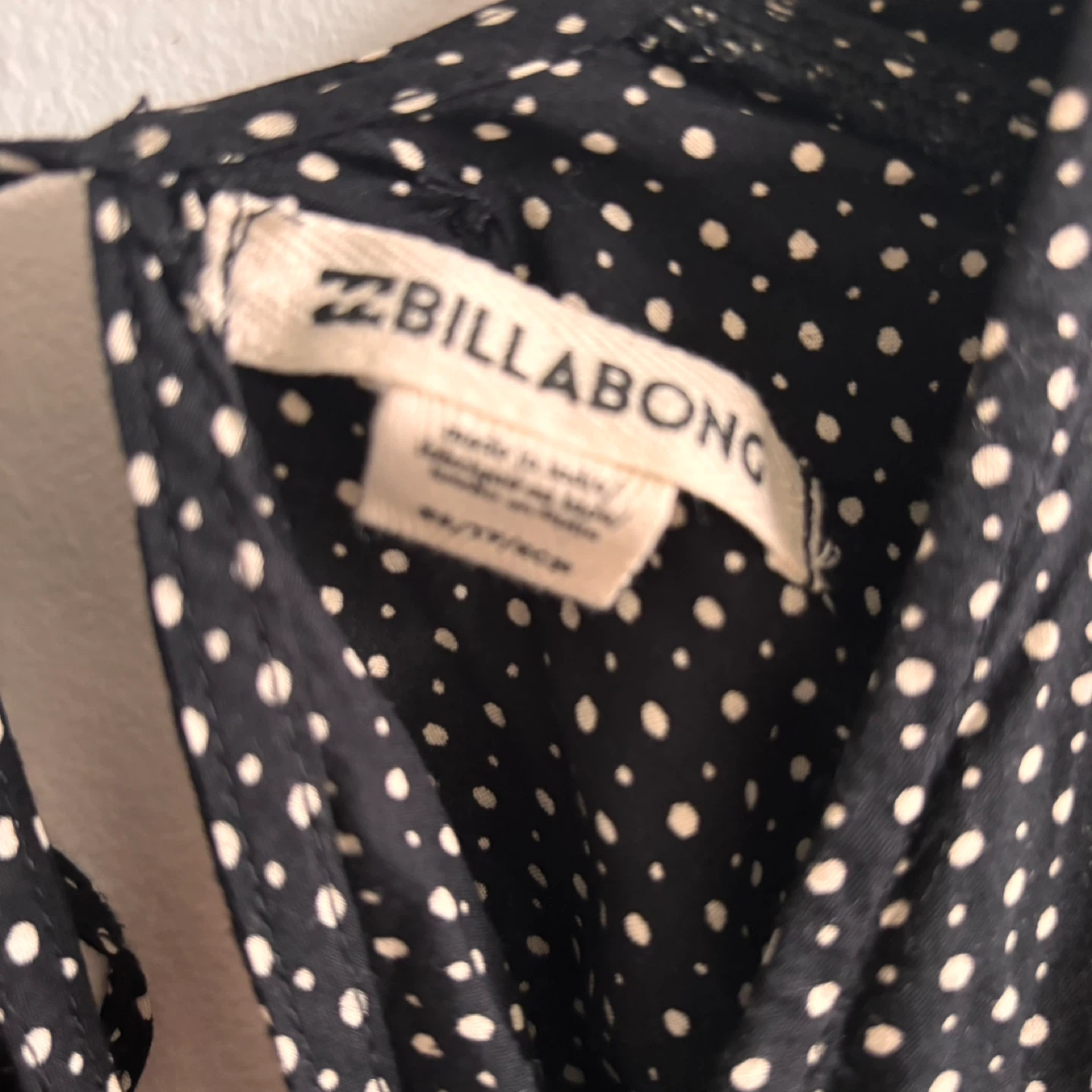 Billabong Black & White Polka Dot Dress - XS - photo 2