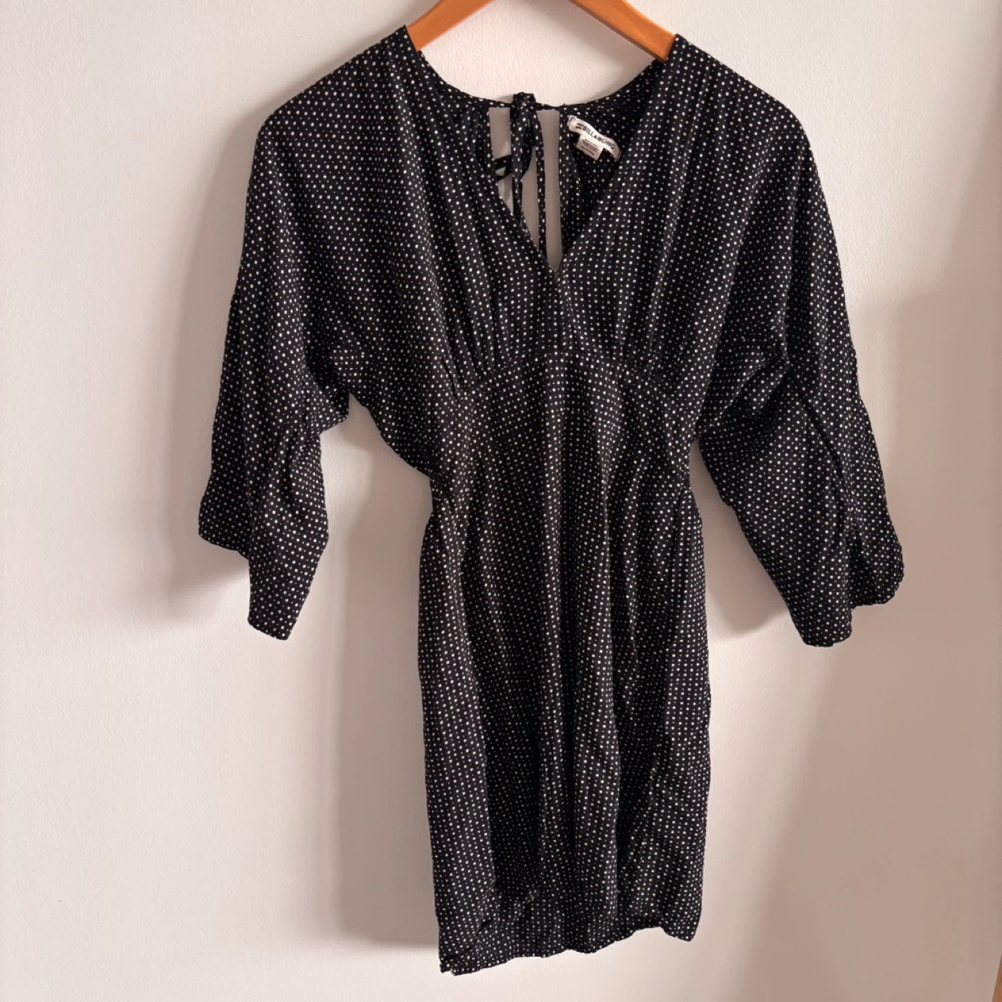Billabong Black & White Polka Dot Dress - XS