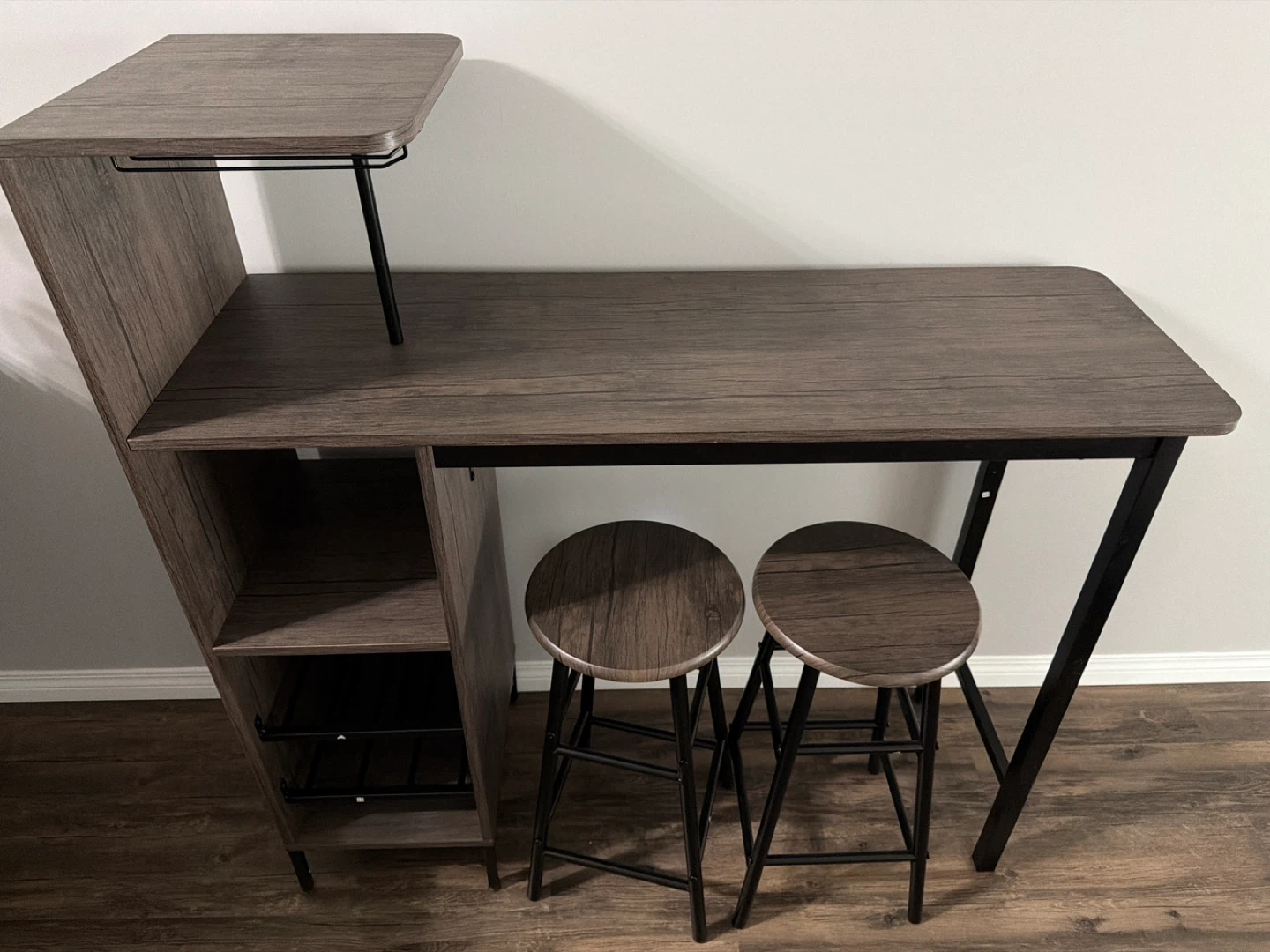 Bar Table with 2 Stools - photo 2