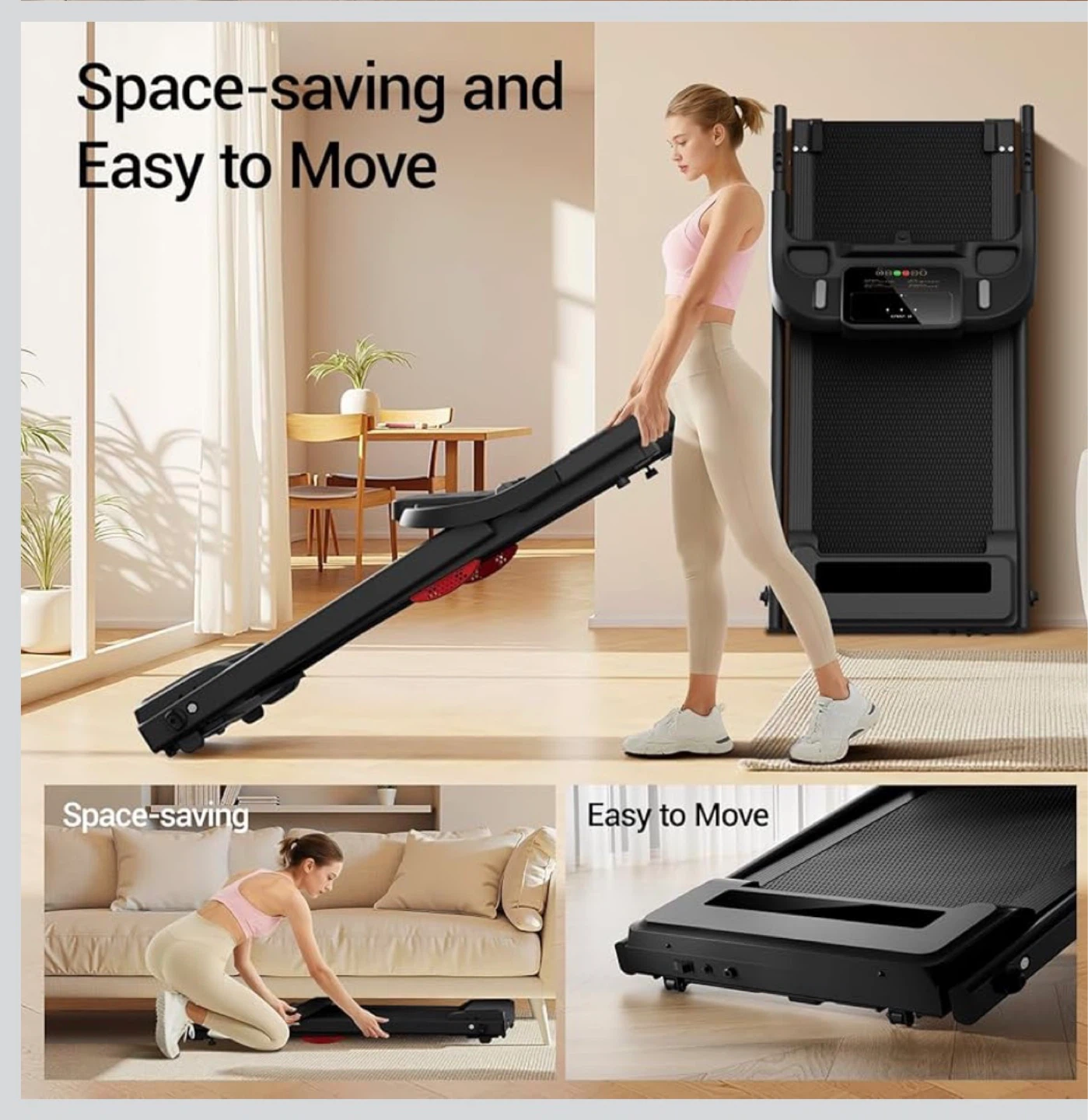 New Folding Treadmill - 2.5HP Brushless Motor, 15.4"x40.2" Belt - photo 3