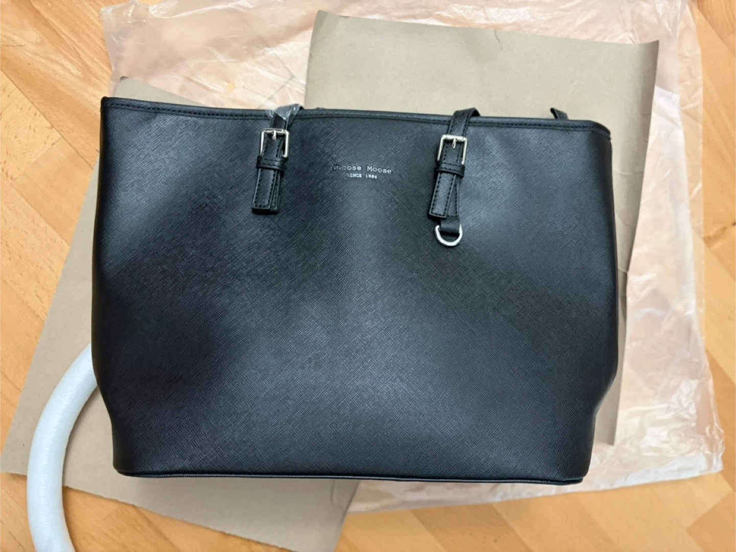 Jocose Moose Black Tote Bag