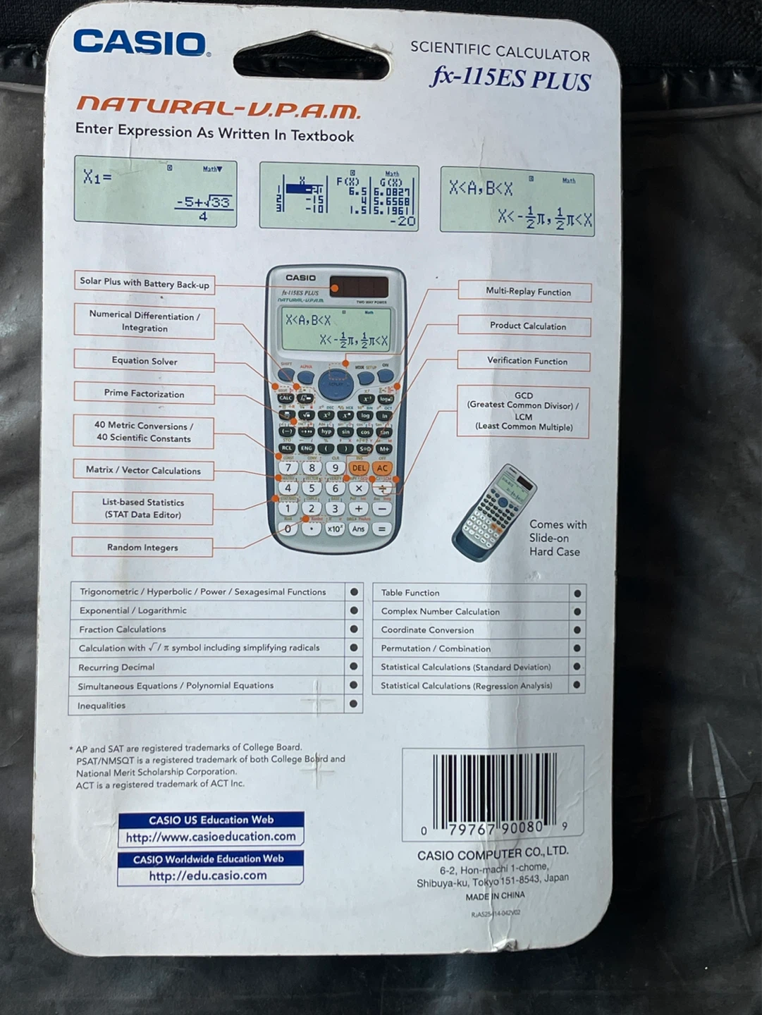Casio fx-115ES PLUS Scientific Calculator - photo 2
