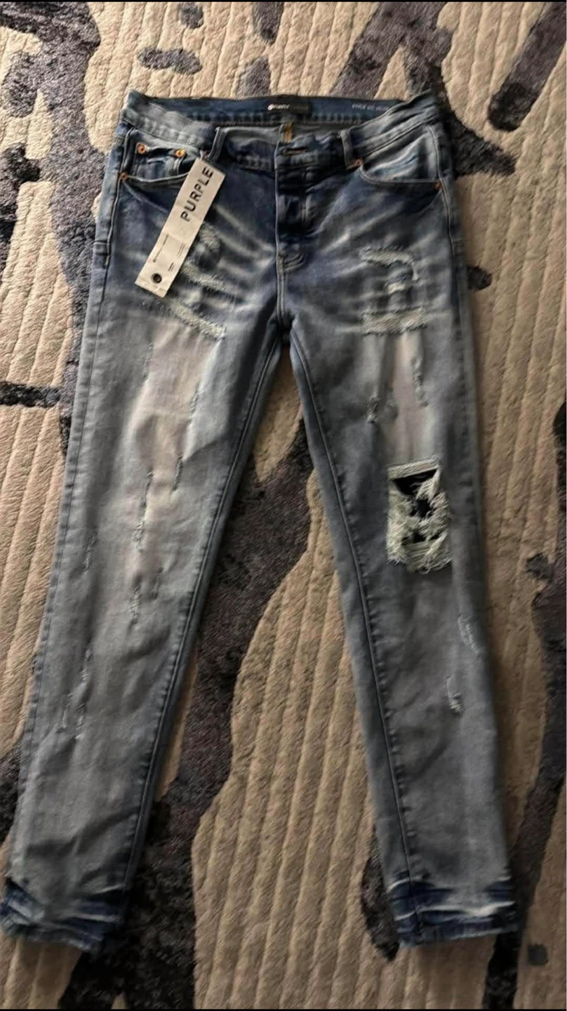Purple jeans