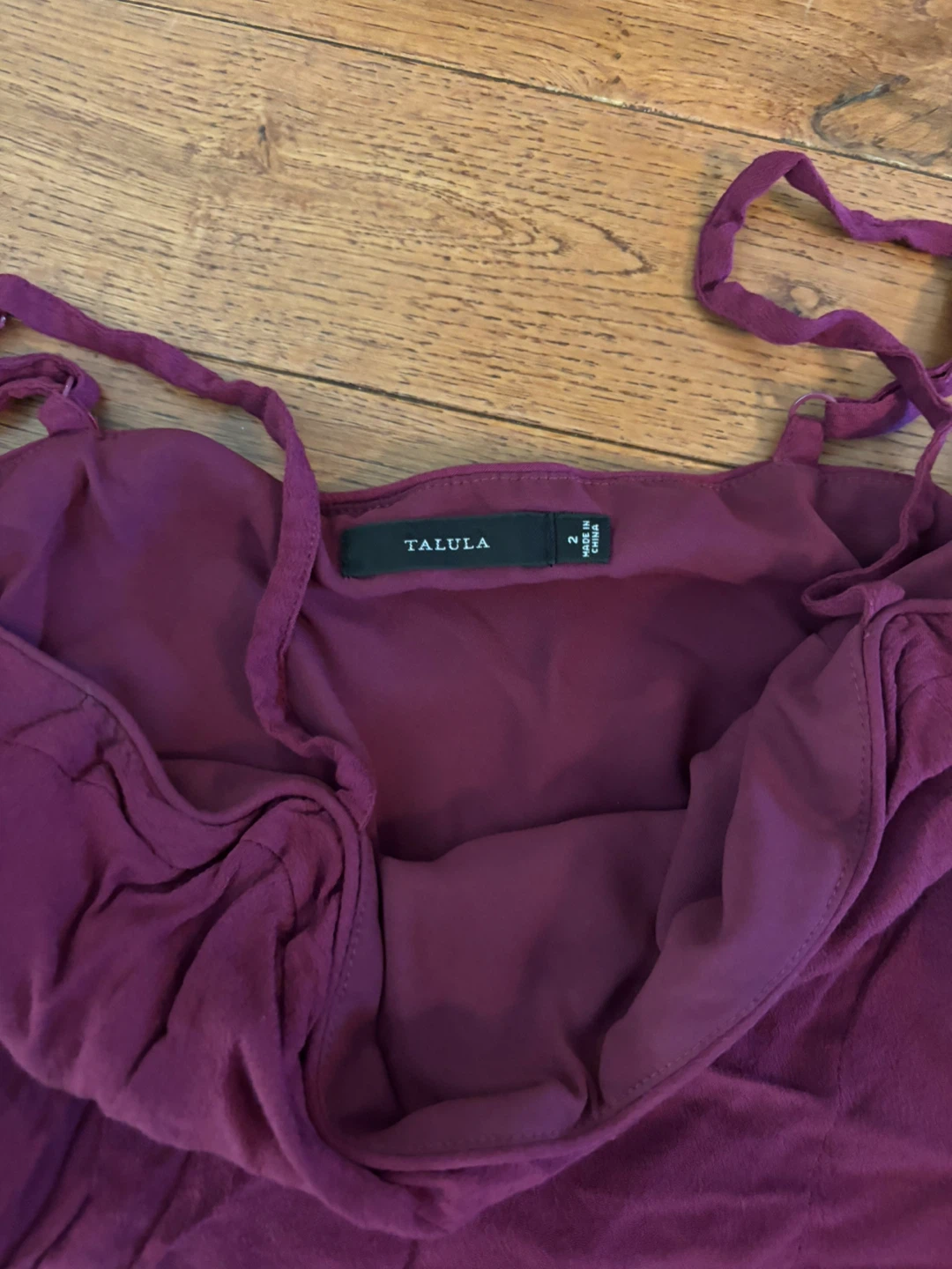 Talula Plum Purple Spaghetti Strap Dress Size 2 - photo 2