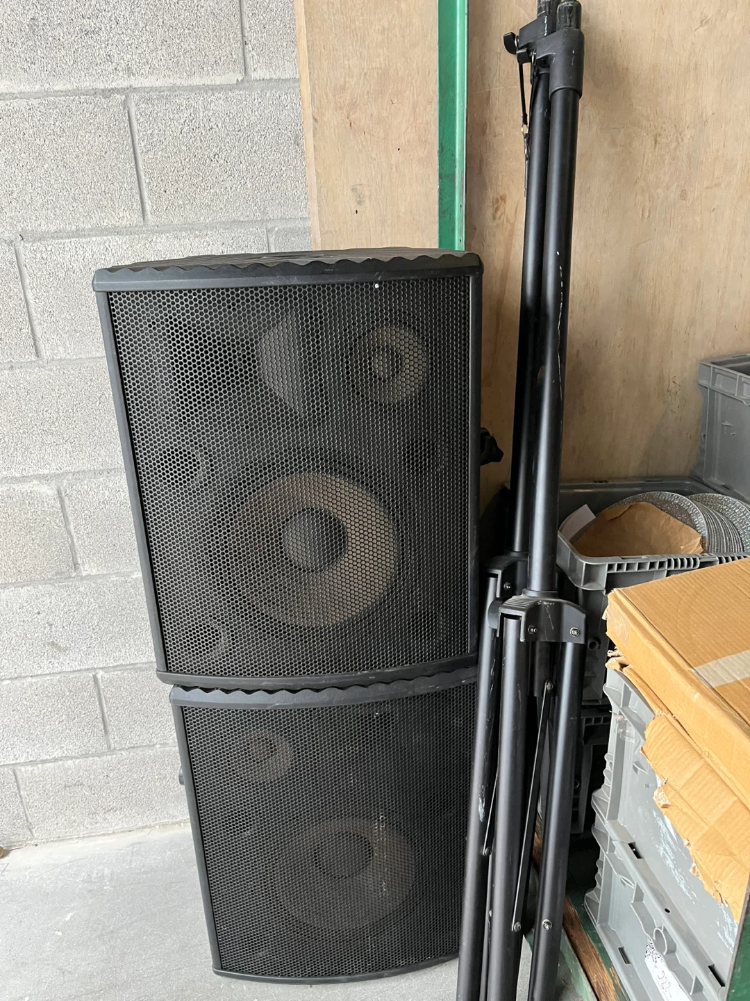 Black PA Speakers 2