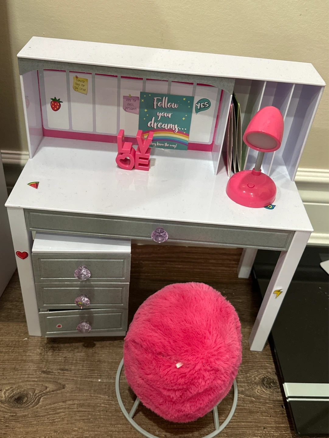 Doll Desk and Chair Set