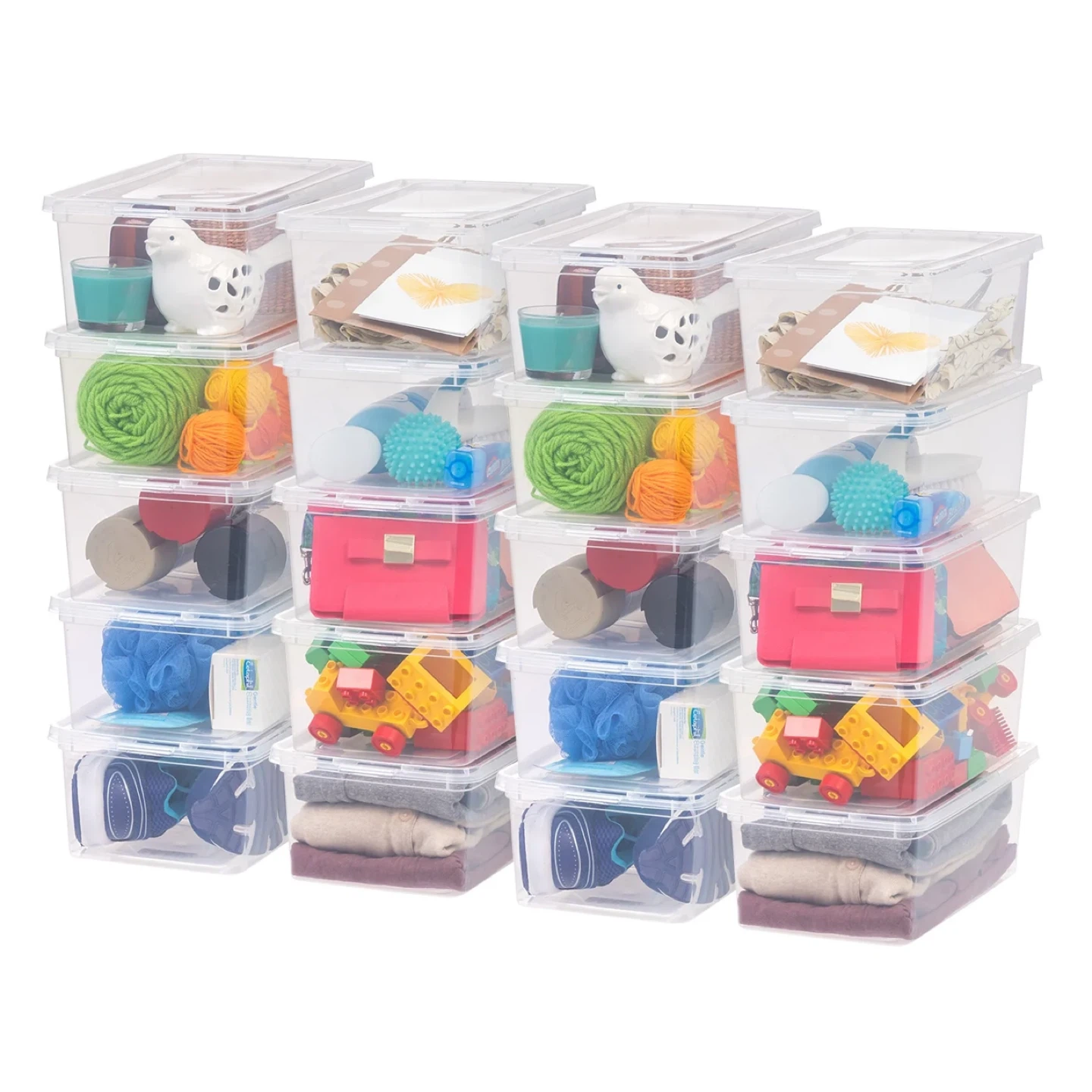 Clear Storage Bins with Lids - photo 2