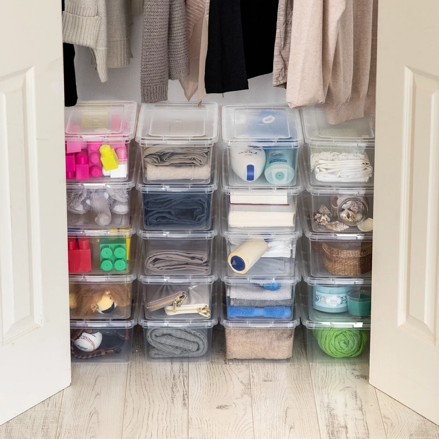 Clear Storage Bins with Lids - photo 4