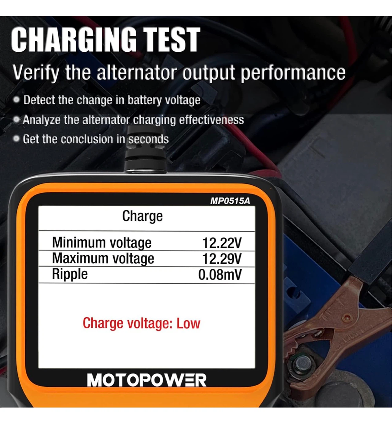 MOTOPOWER MP0515A 12V Car Battery Tester MM12 - photo 4
