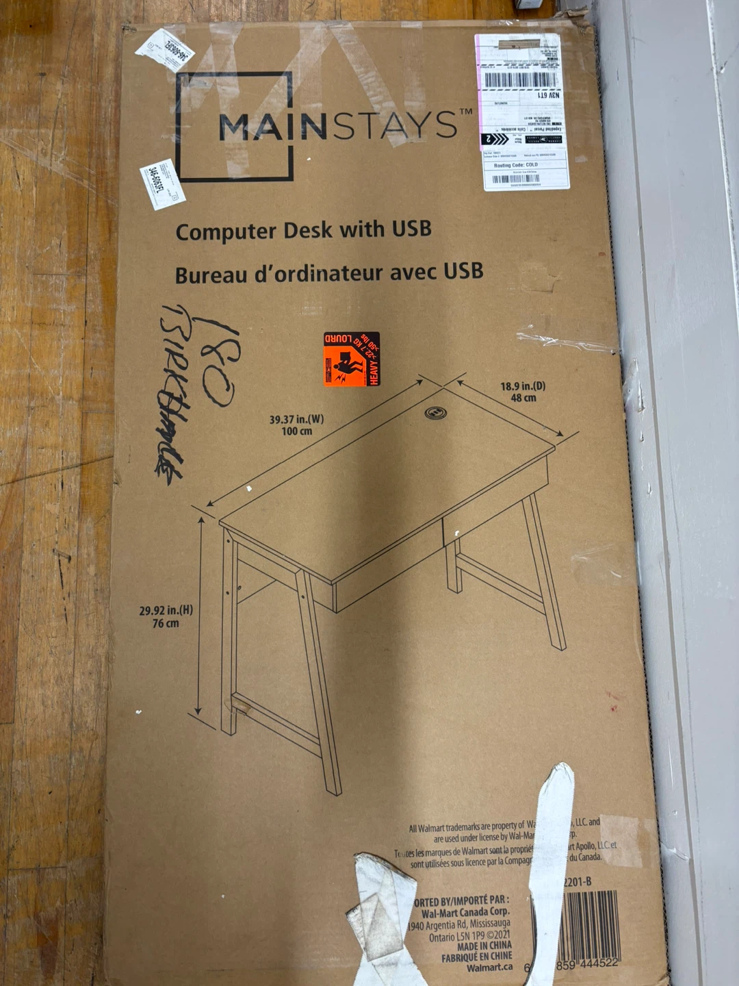 Mainstays Computer Desk with USB - photo 4