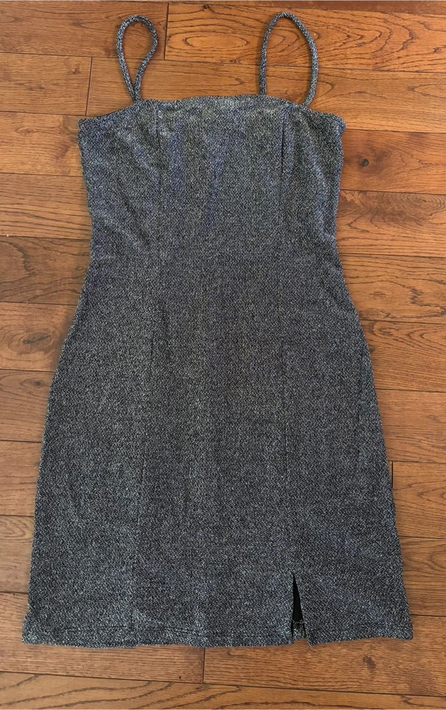 Divided H&M Silver Sparkle Mini Dress Size S