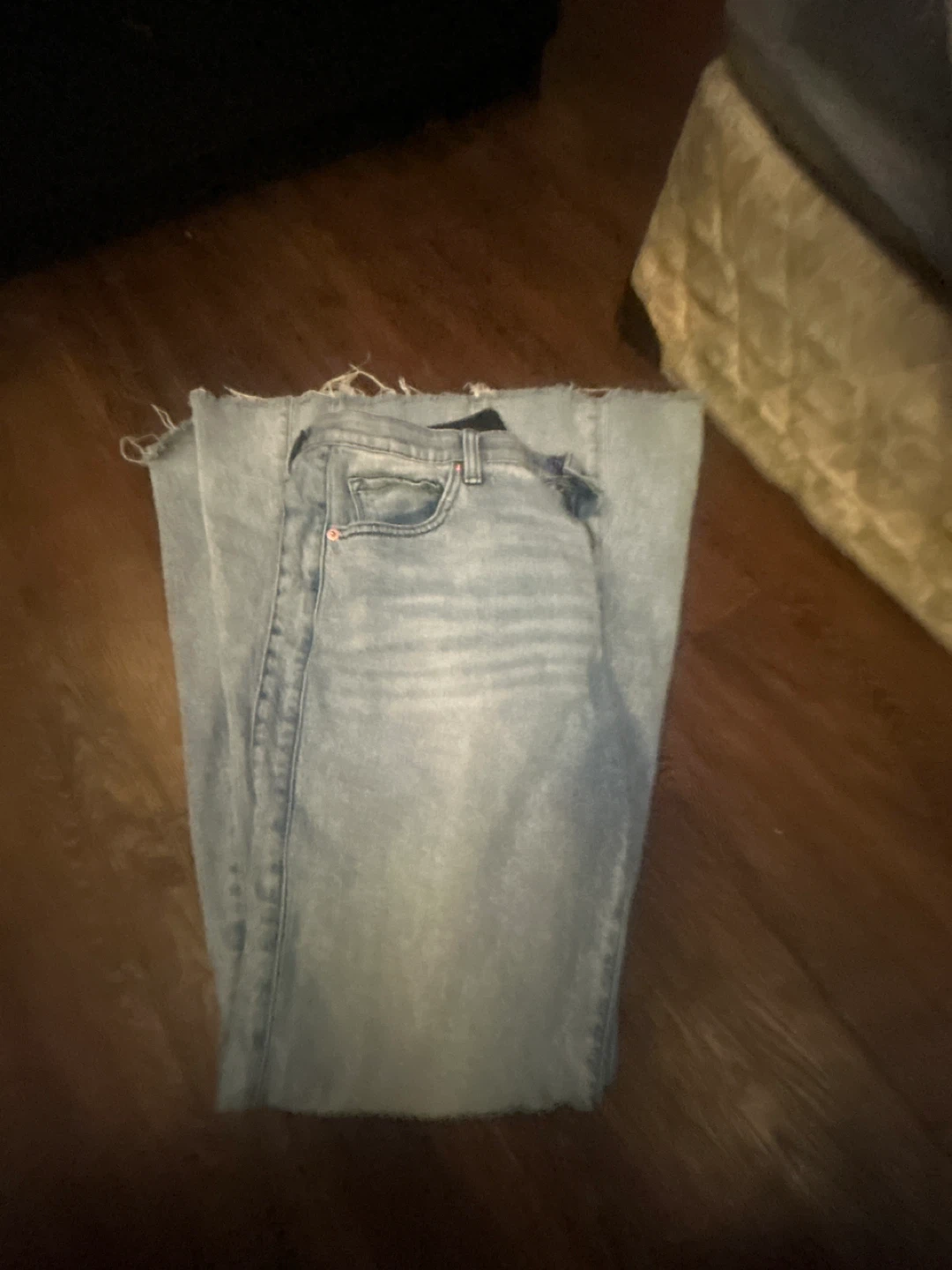 Light Wash Bell Bottom Jeans - photo 2