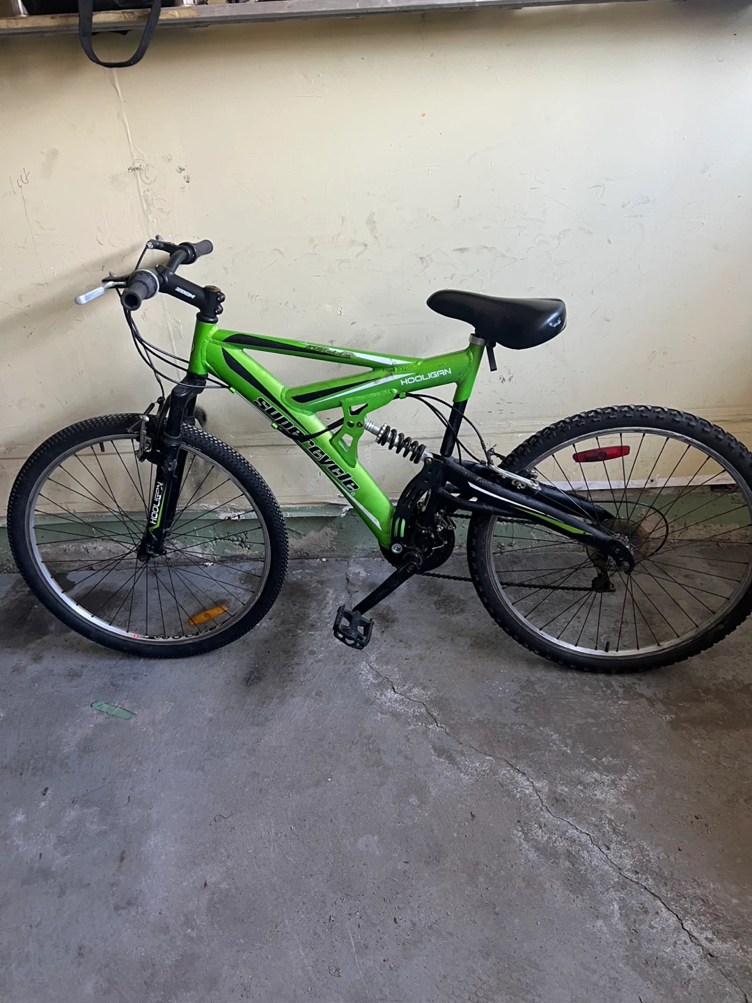 26” dual shock Supercycle Hooligan Mountain Bike - Green - photo 5