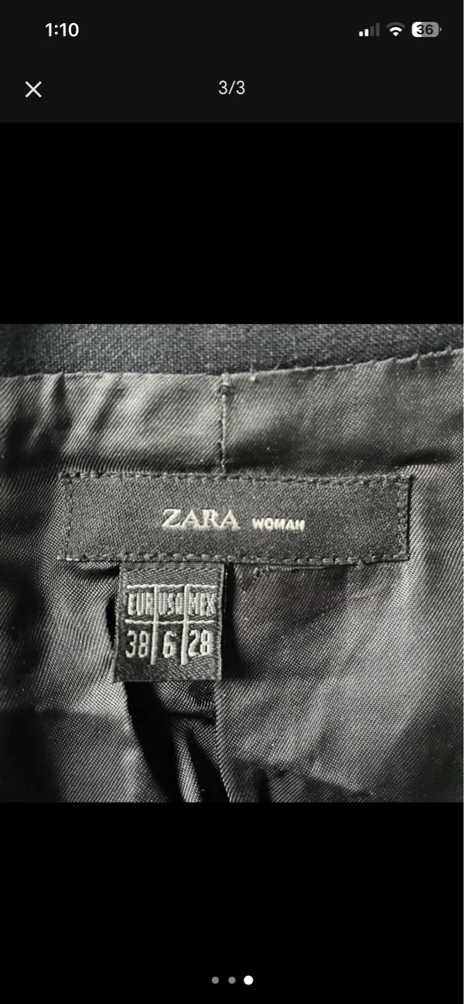 ZARA Coat with Faux Leather Arms - NEW - Women's Small - photo 3