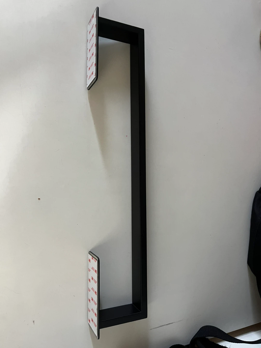 Black Metal Towel Bar with Adhesive Backing - photo 5