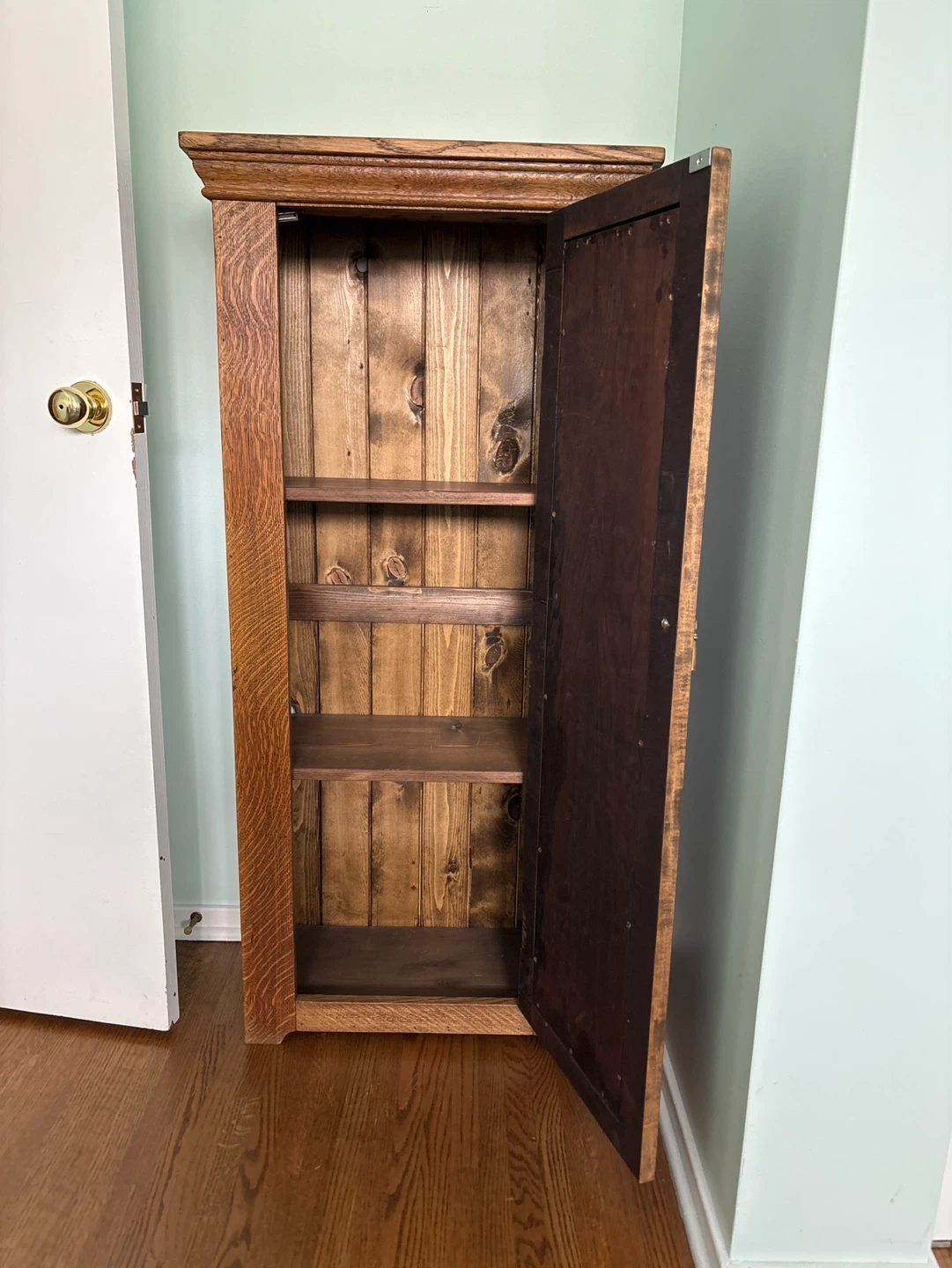 Vintage Oak Display Cabinet - photo 2