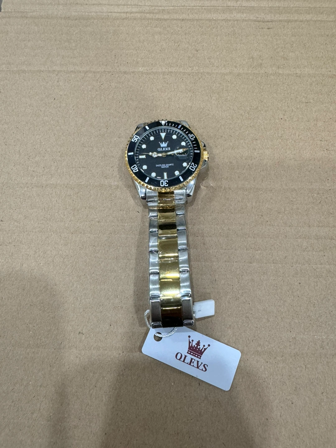 Olevs Quartz Watch - Two-Tone Stainless Steel