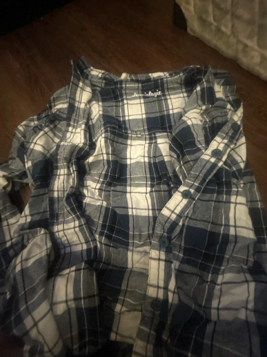 Jeanologie Plaid Button-Up Shirt