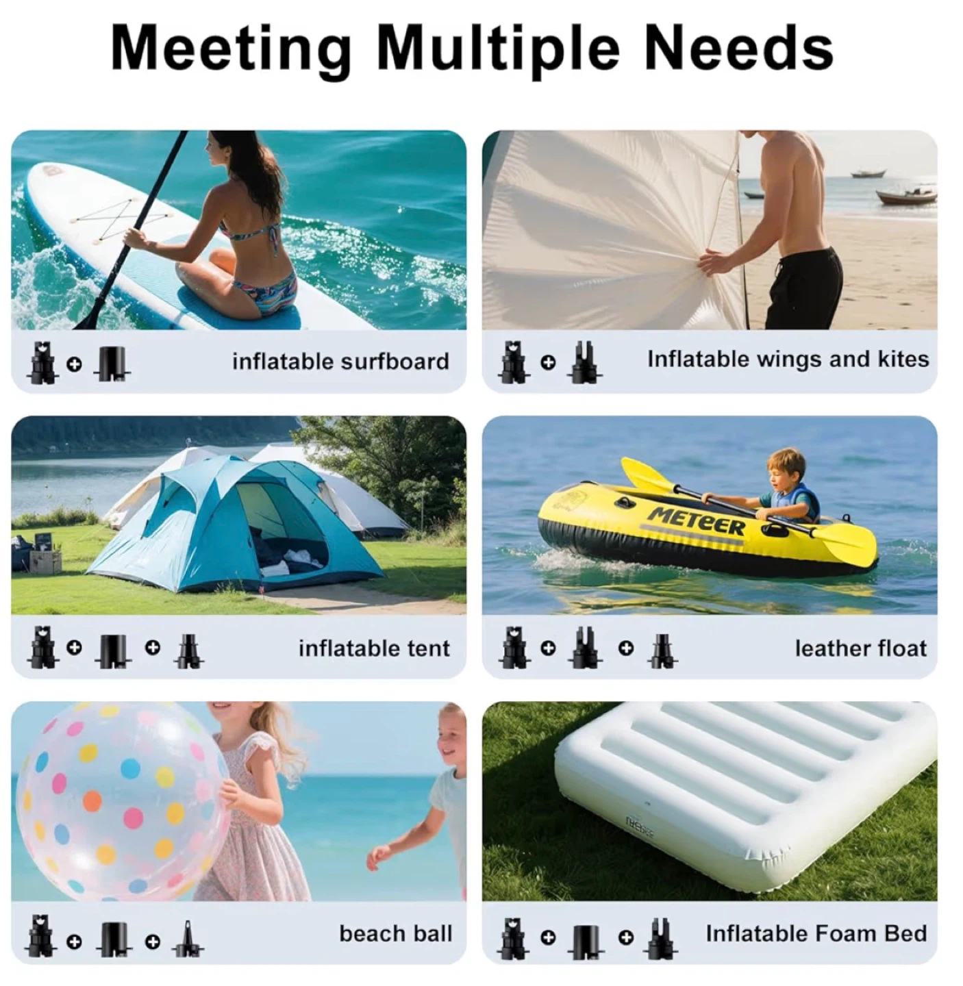 Portable Electric Air Pump for Paddle Boards and Inflatables PB6 - photo 5