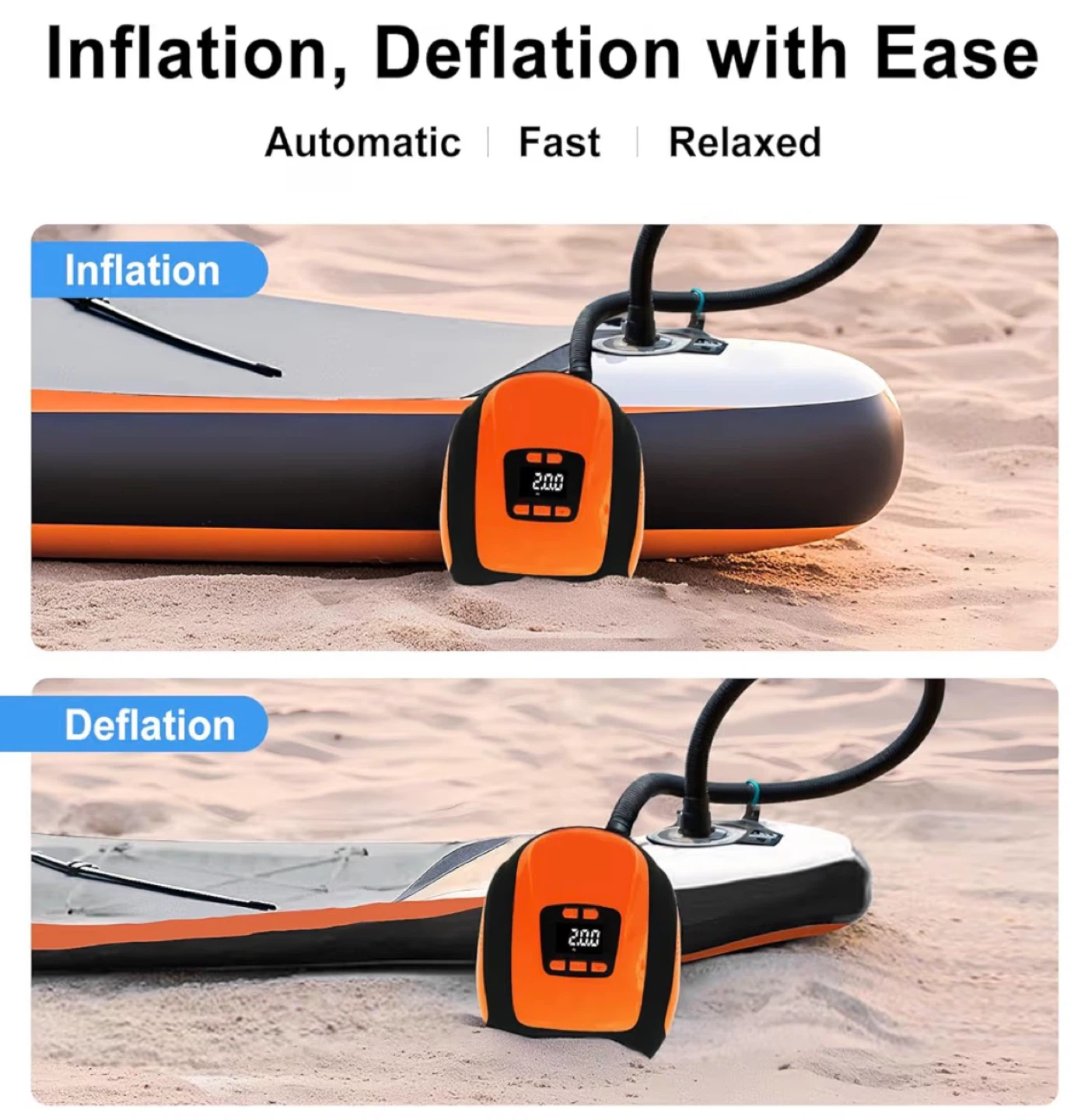 Portable Electric Air Pump for Paddle Boards and Inflatables PB6 - photo 3