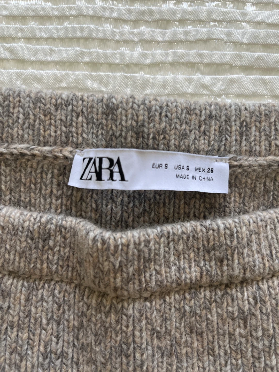 ZARA Knit Mini Skirt (Grey, Size S) worn once - photo 2
