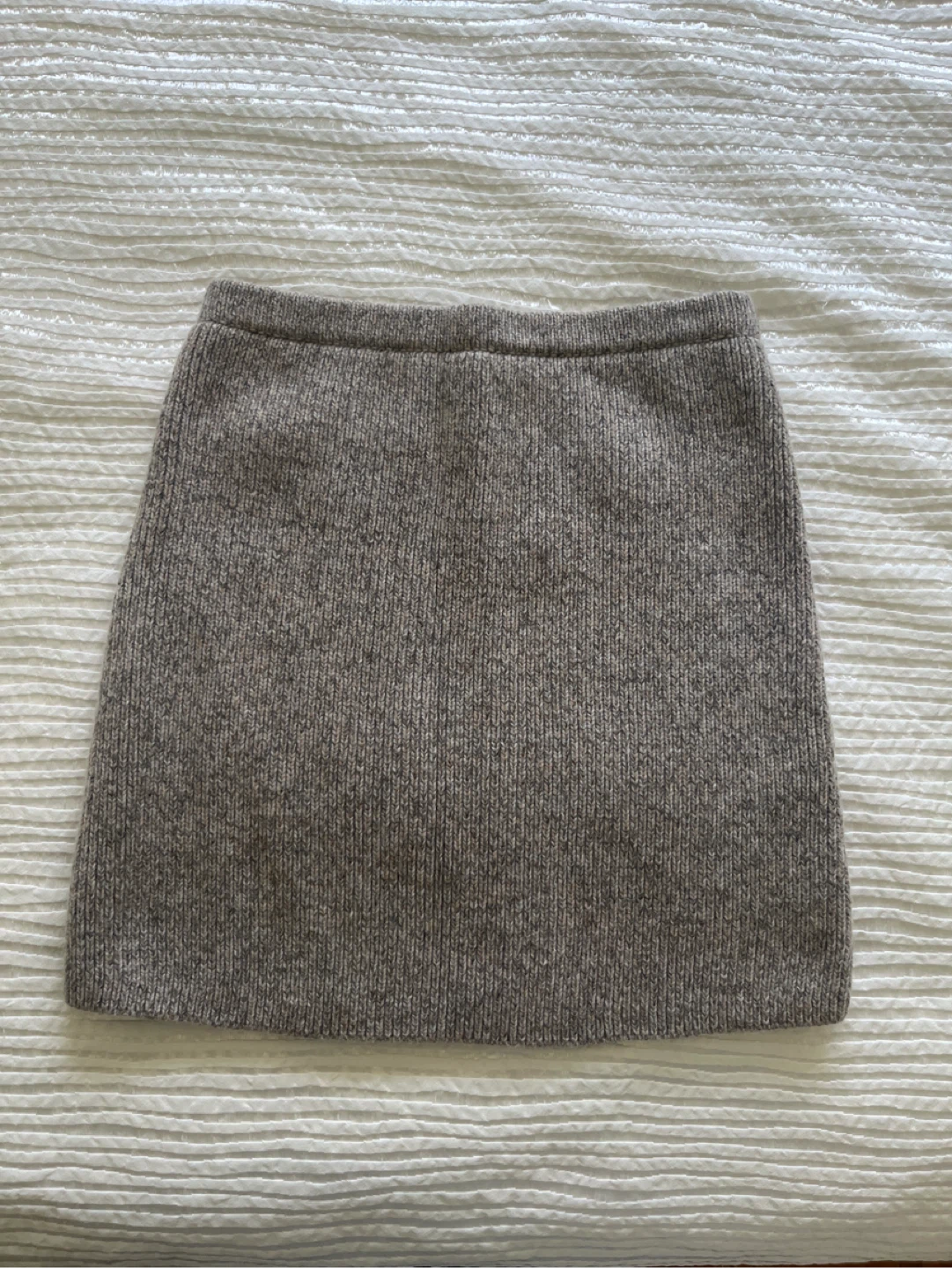 ZARA Knit Mini Skirt (Grey, Size S) worn once