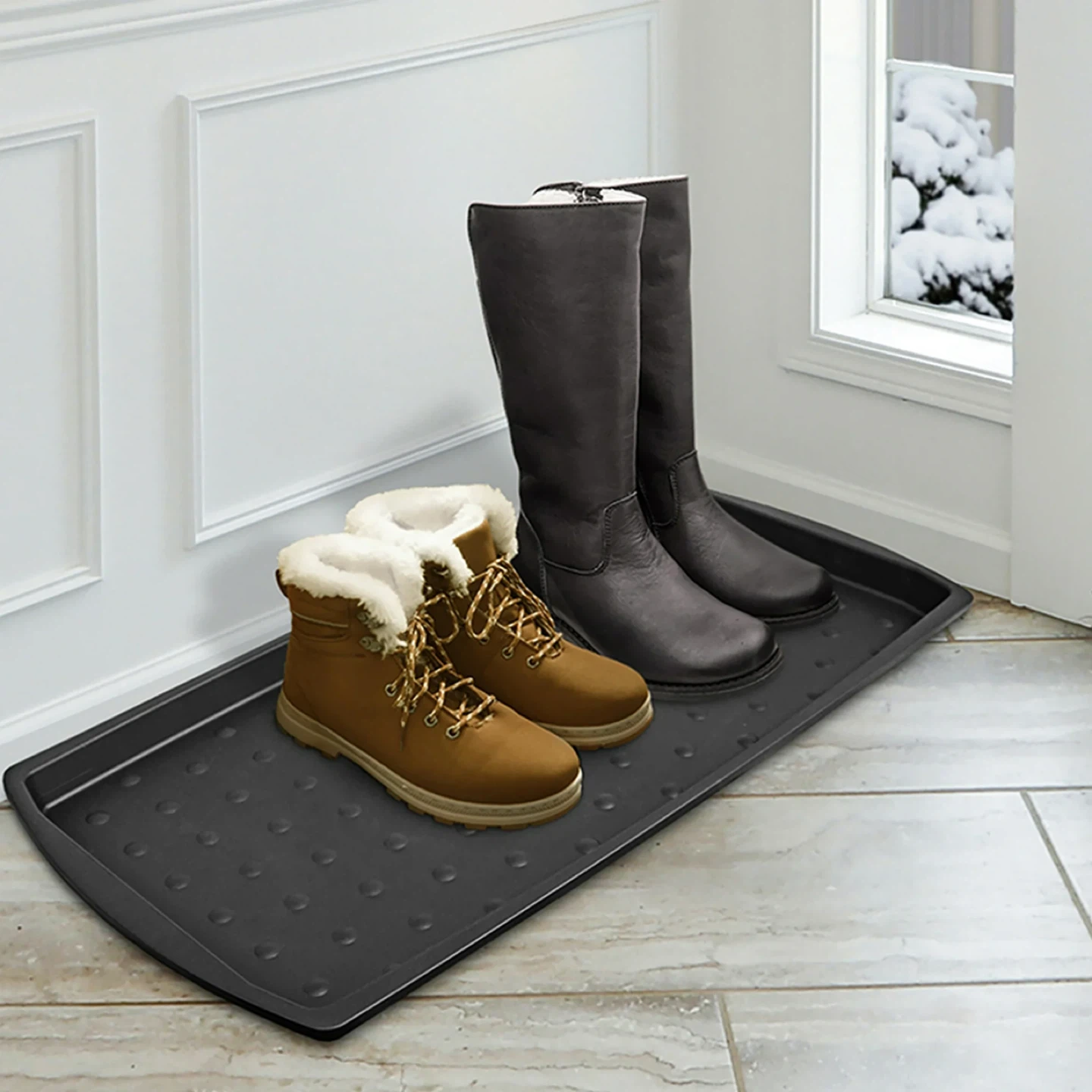 Black Plastic Boot Tray