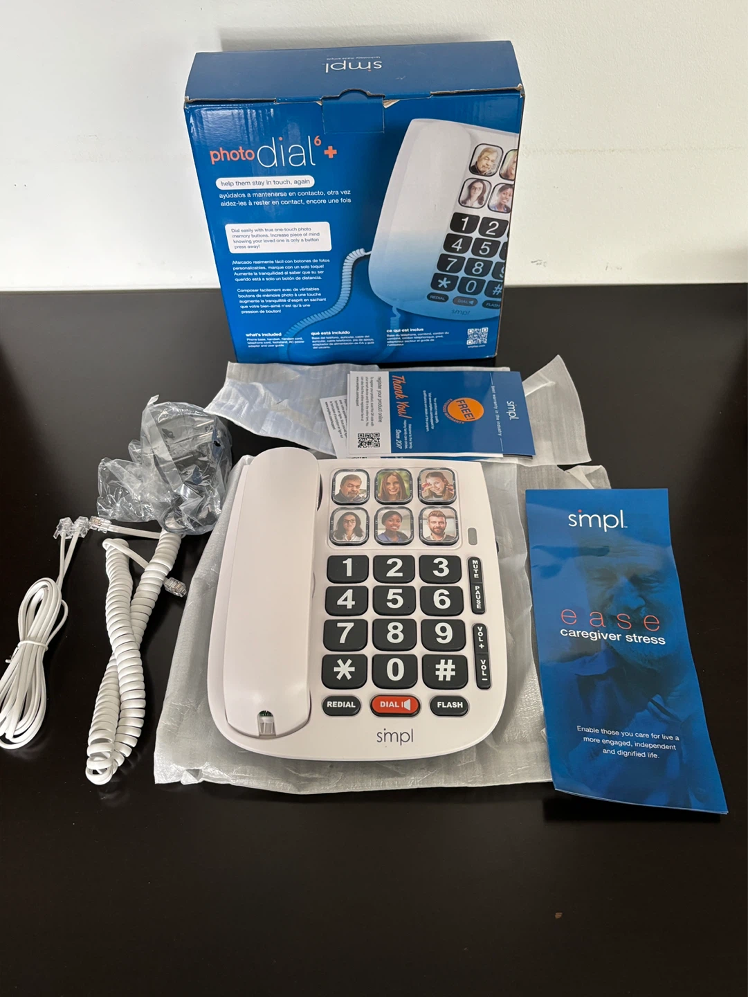 Simpl Photo Dial+ 6 Landline Phone with Big Buttons