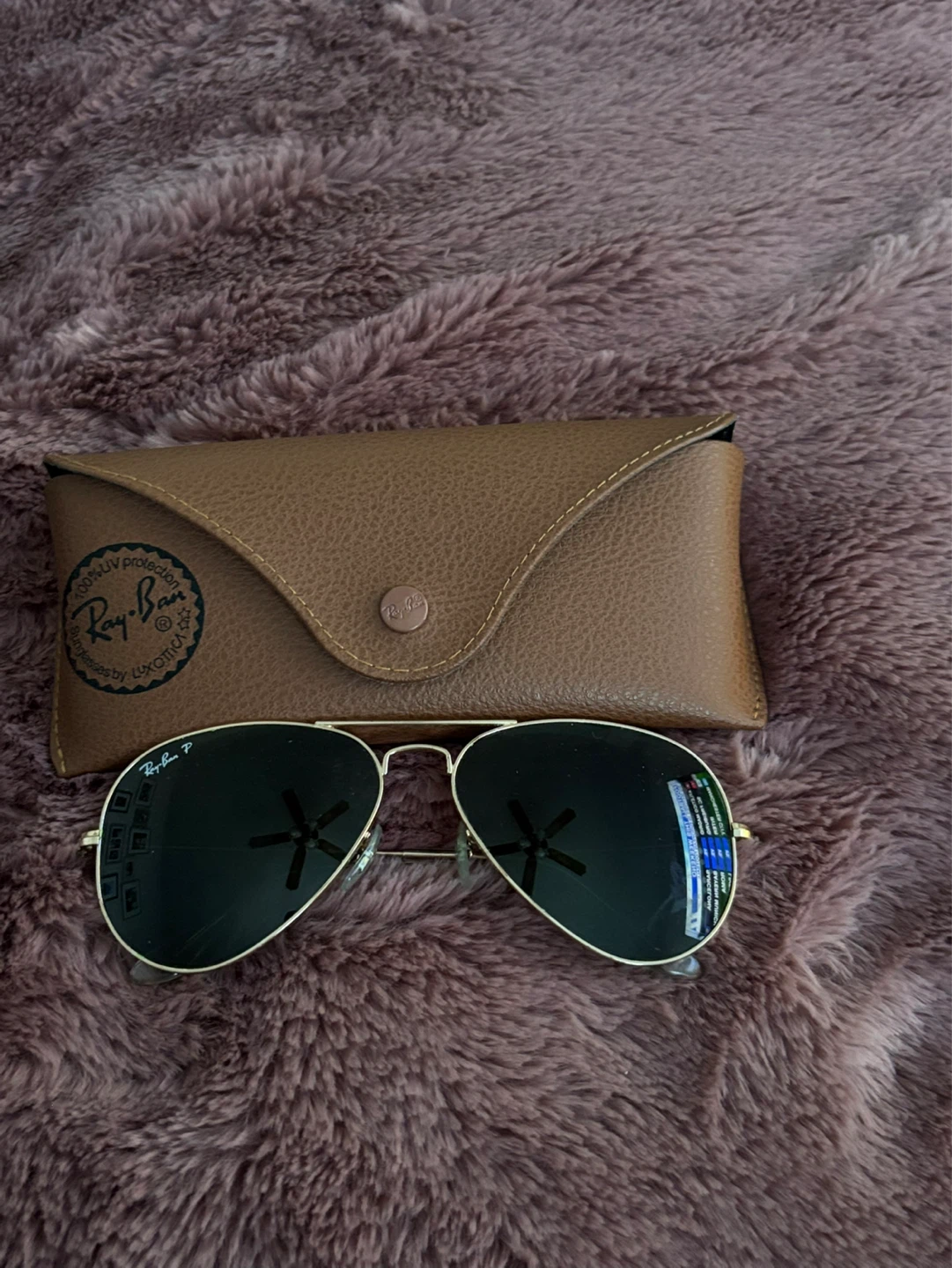 Ray-Ban Aviator Sunglasses with Case