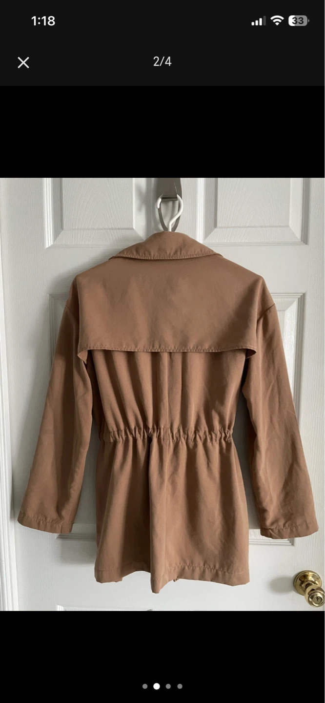 STRADIVARIUS / BERSHKA Mid-Length Trench Jacket - Women's small - photo 3
