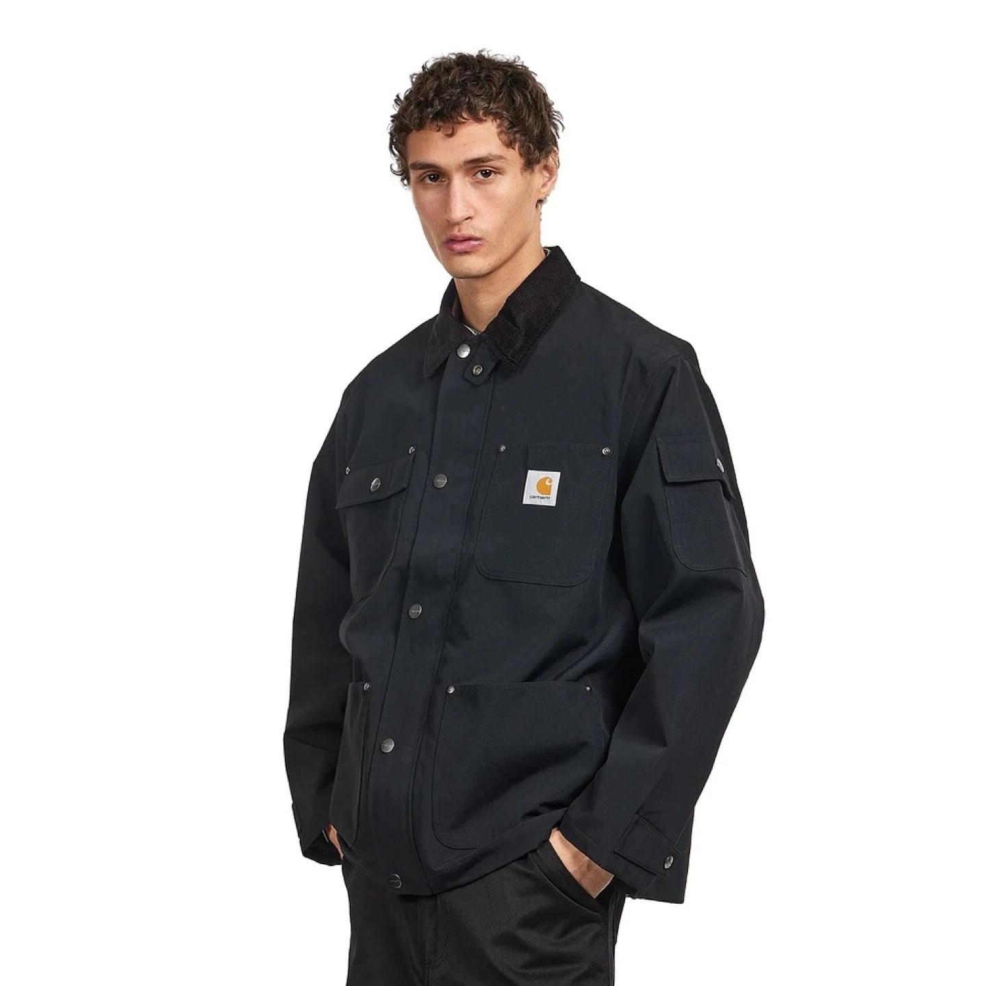 Carhartt WIP Clapton Corduroy-Collar Pocket Jacket - photo 2