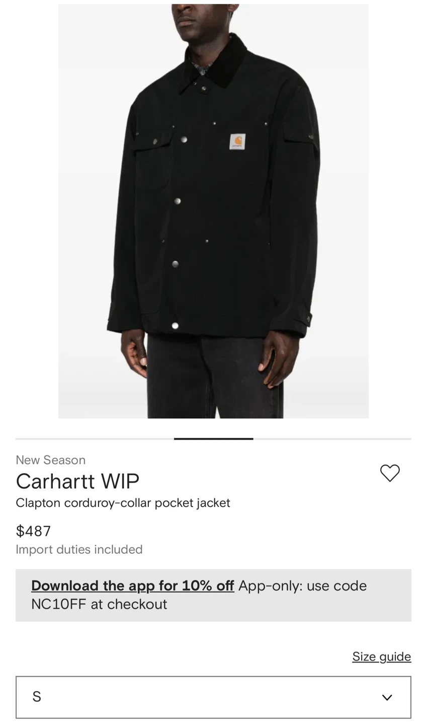 Carhartt WIP Clapton Corduroy-Collar Pocket Jacket