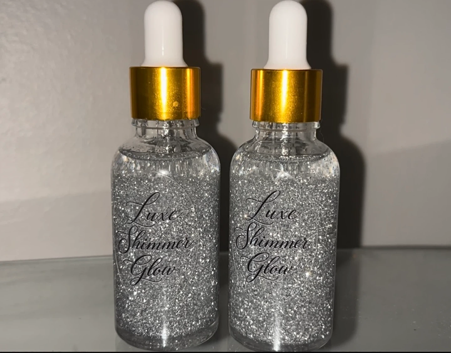 Luxe Shimmer Glow - Silver Liquid Body Glitter - photo 2